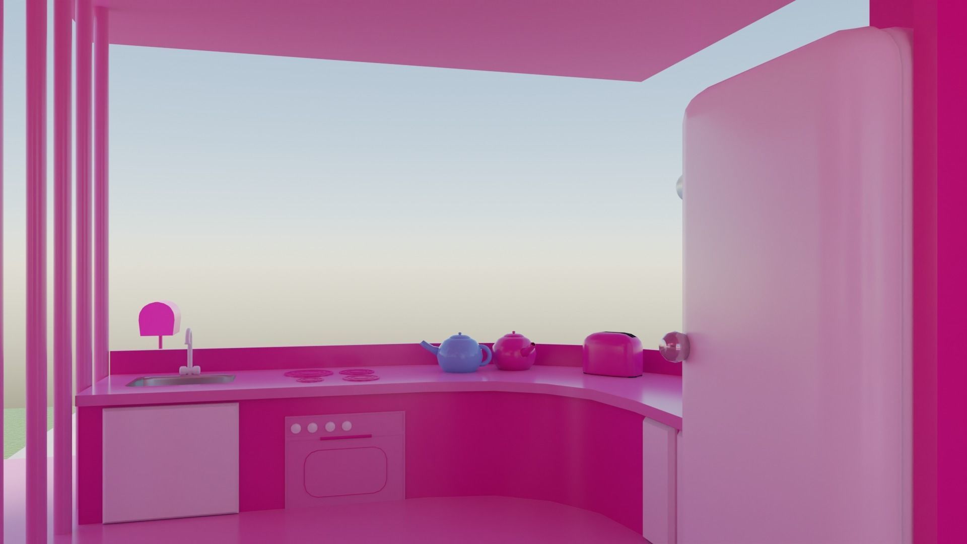 Barbie dream house 3D model_6