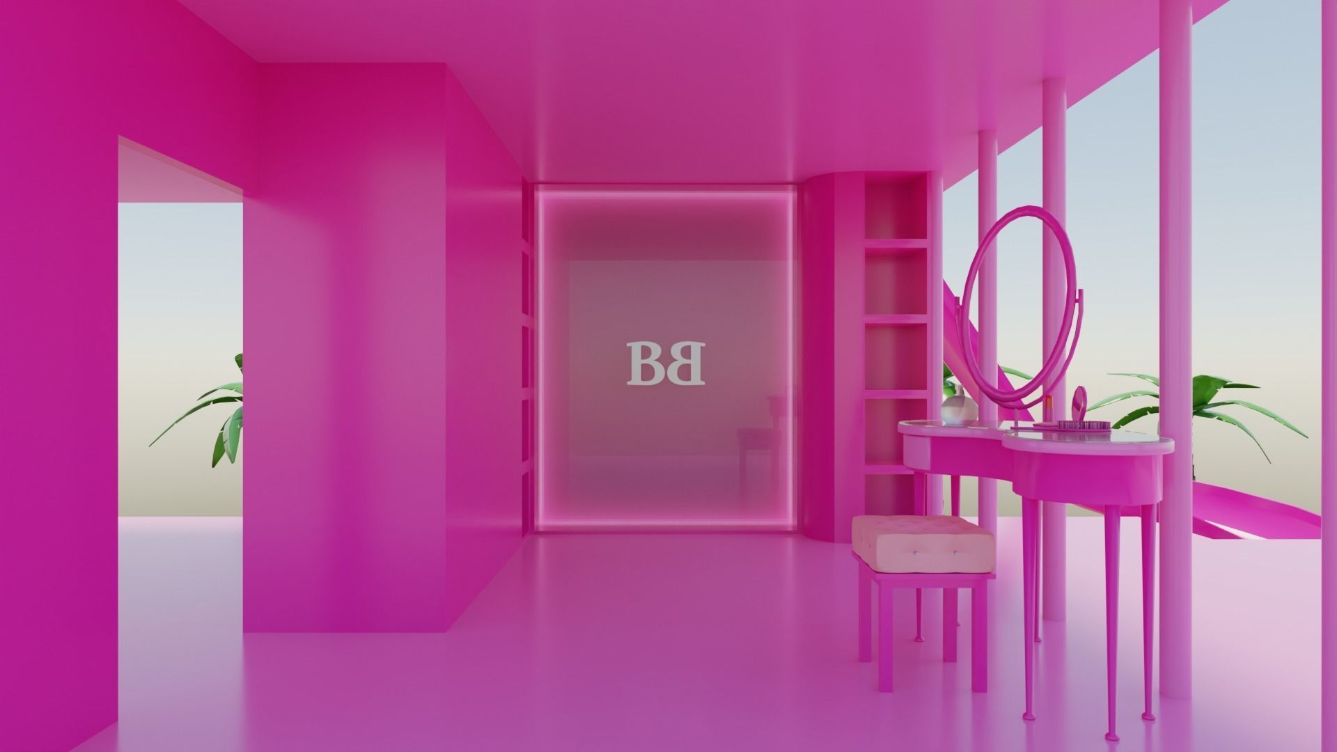 Barbie dream house 3D model_7
