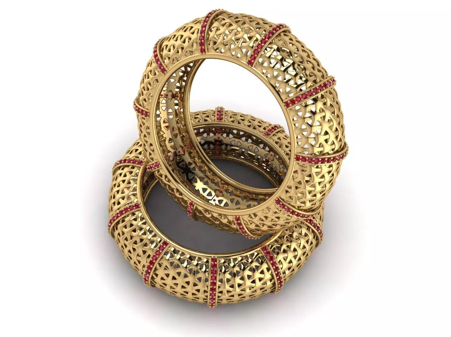 DIAMOND TURKEY SYLISH BANGLE BRACELET 3D print model