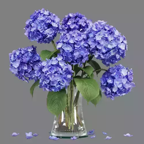 Flower In Glass Vase 06