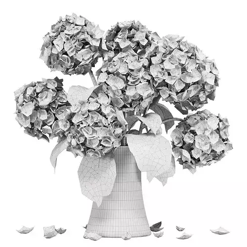 Flower In Glass Vase 06