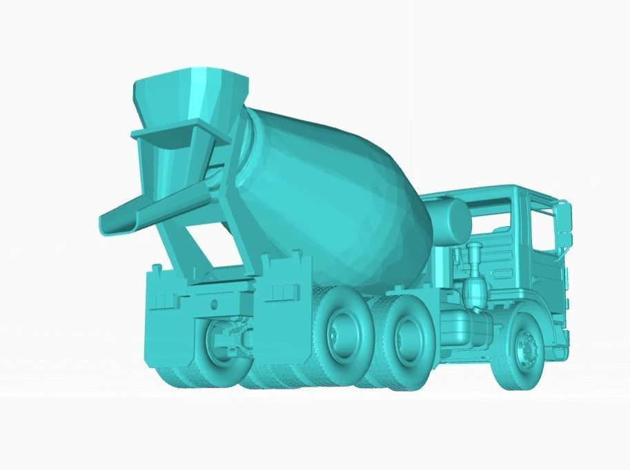 Roman Cement Truck 3D print model_2