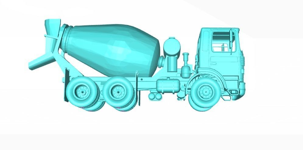 Roman Cement Truck 3D print model_3