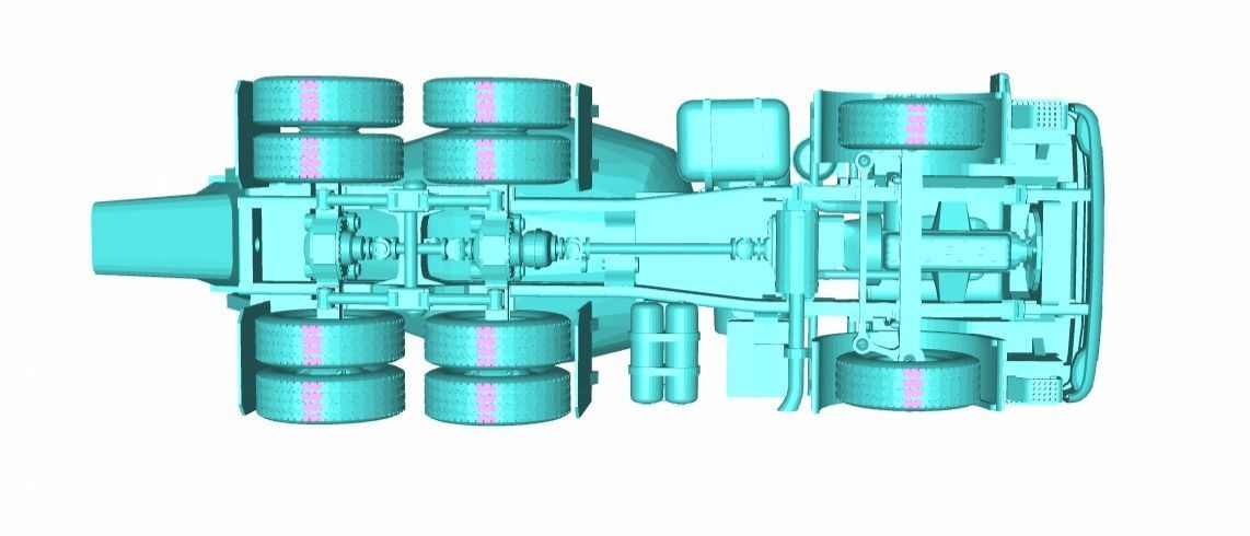 Roman Cement Truck 3D print model_4
