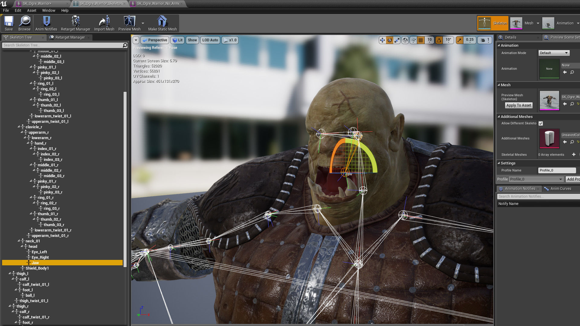 Ogre Warrior Low-poly 3D model_5