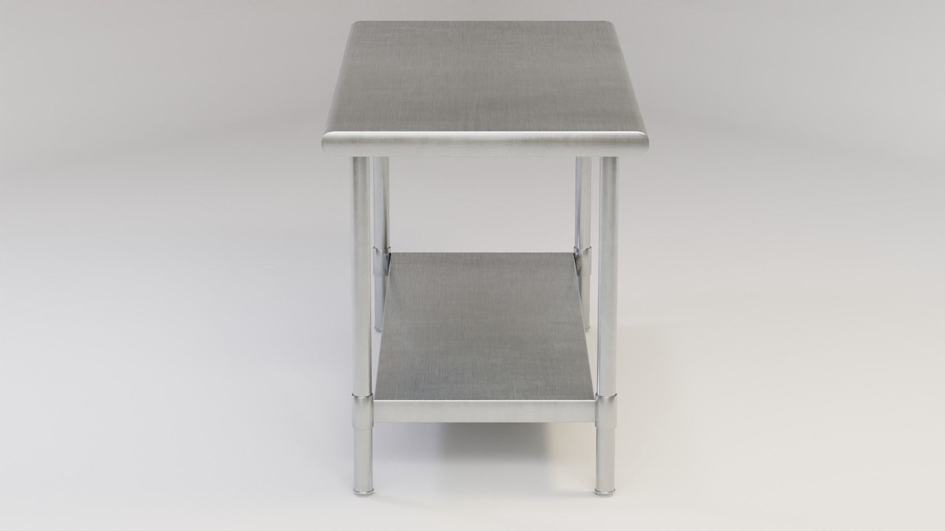 Stainless Steel Island Counter 3D model_6