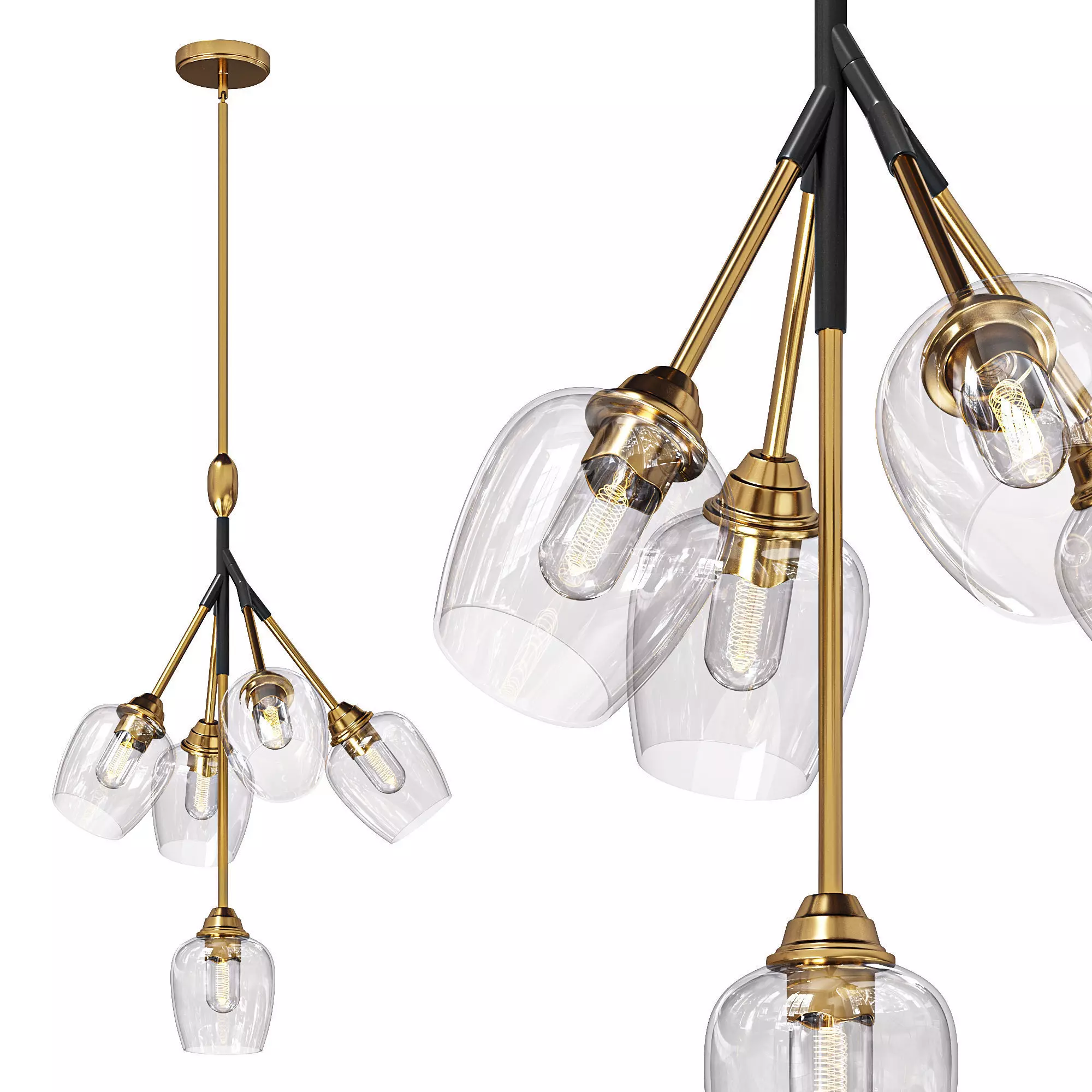 Savvy Pendant By Maxim Lighting 3D model_0