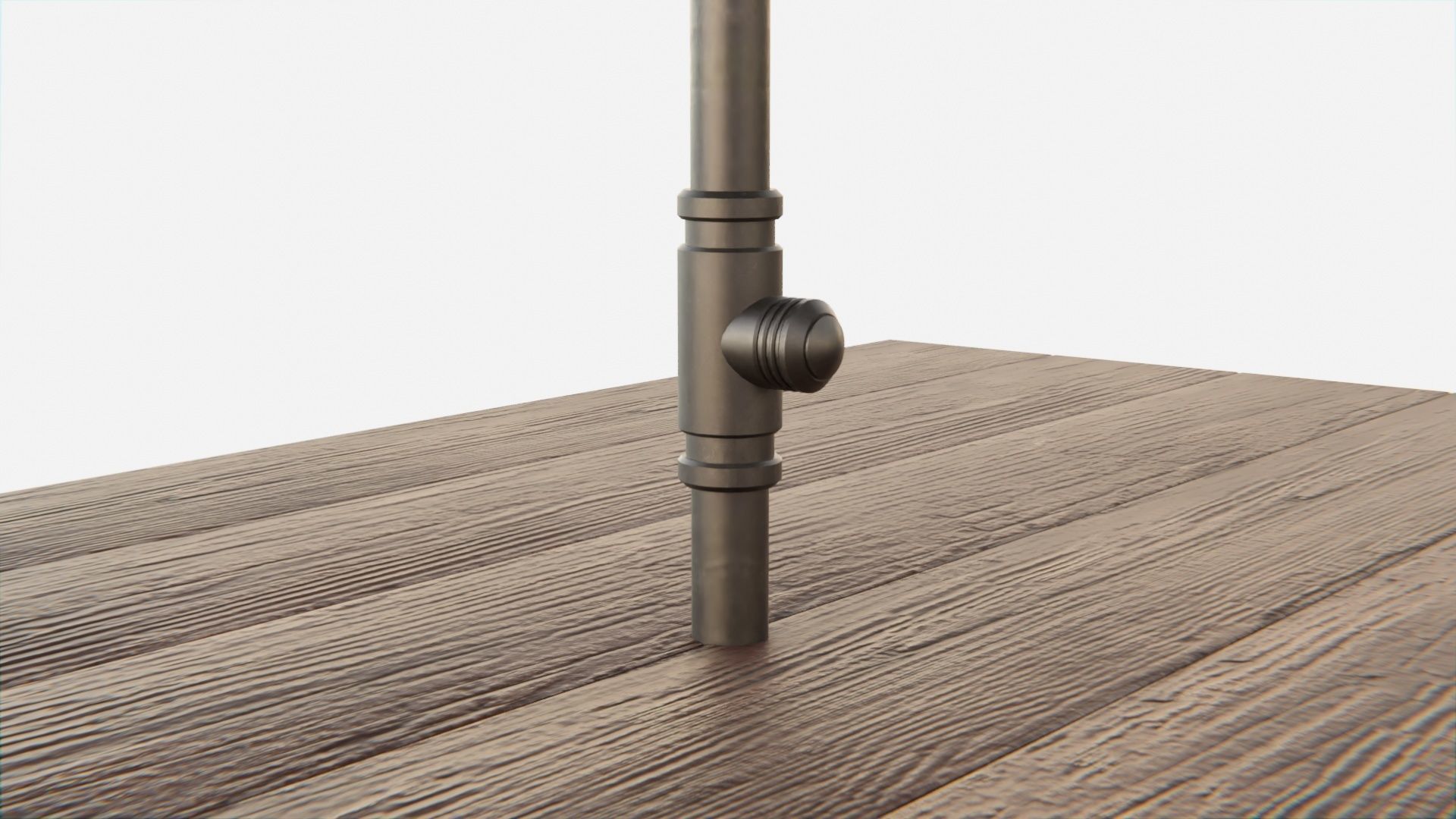 Umbrella Table Patio Chair id 5 Low-poly 3D model_4