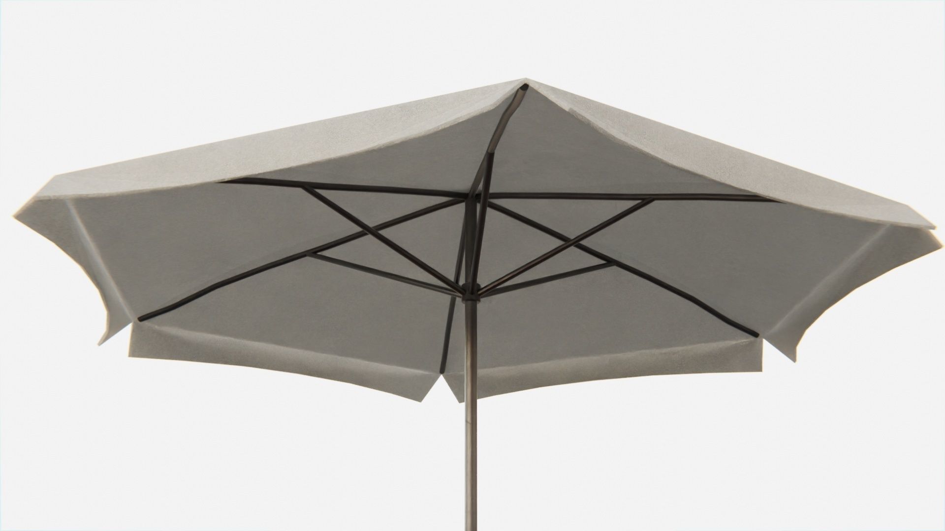 Umbrella Table Patio Chair id 5 Low-poly 3D model_5