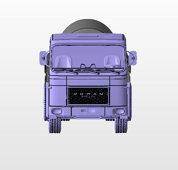 Roman Truck  3D print model_1