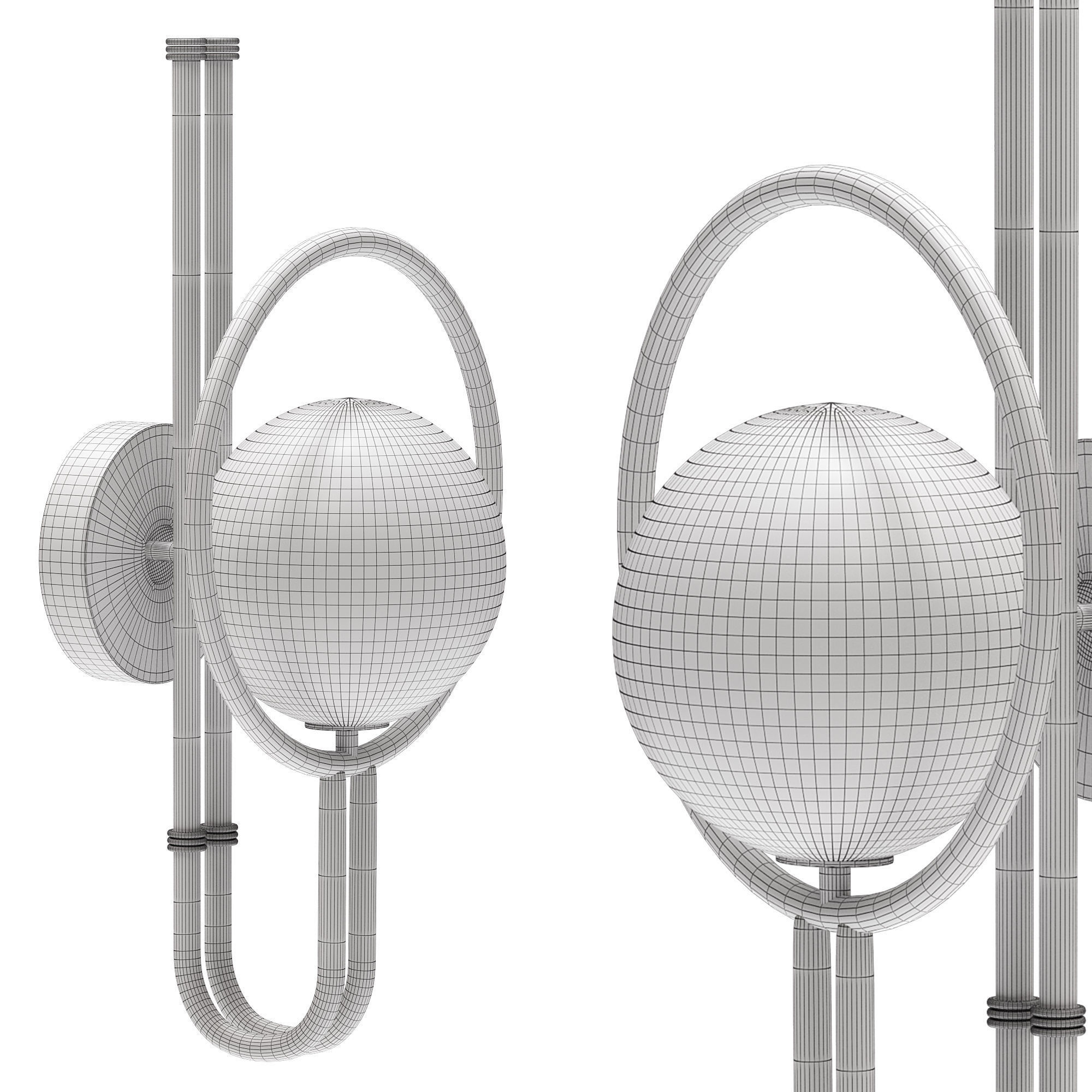 Roy Wall Lamp by Mezzo Collection 3D model_1