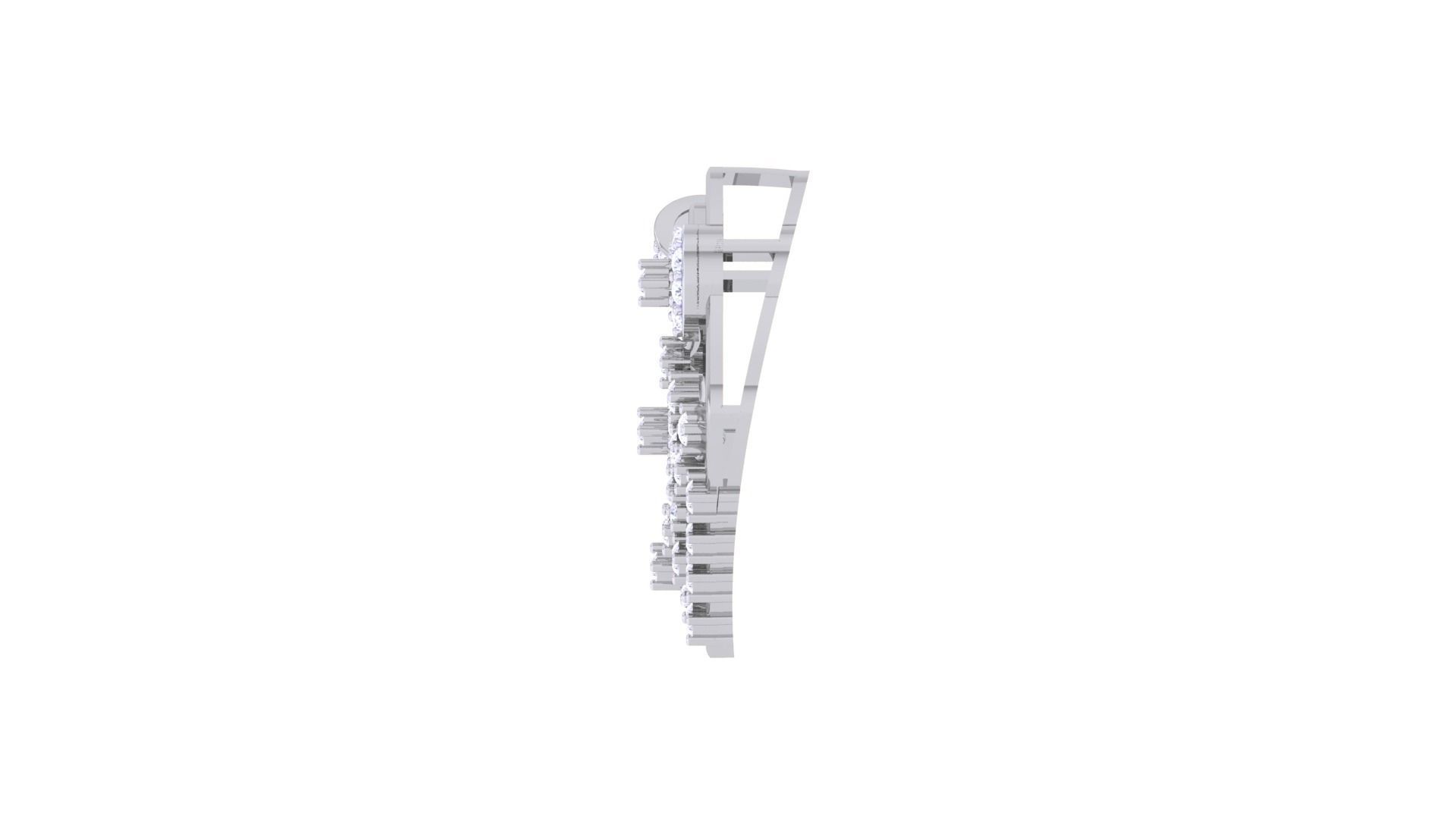 High Jewelry Pendant Necklace 3dm stl 3mf obj glb 3D print model_12