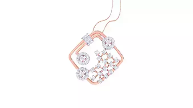 High Jewelry Pendant Necklace 3dm stl 3mf obj glb 3D print model