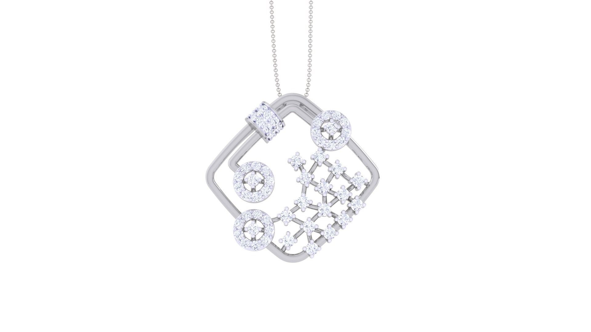 High Jewelry Pendant Necklace 3dm stl 3mf obj glb 3D print model_7