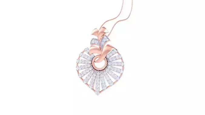 High Jewelry Pendant Necklace 3dm stl 3mf obj glb