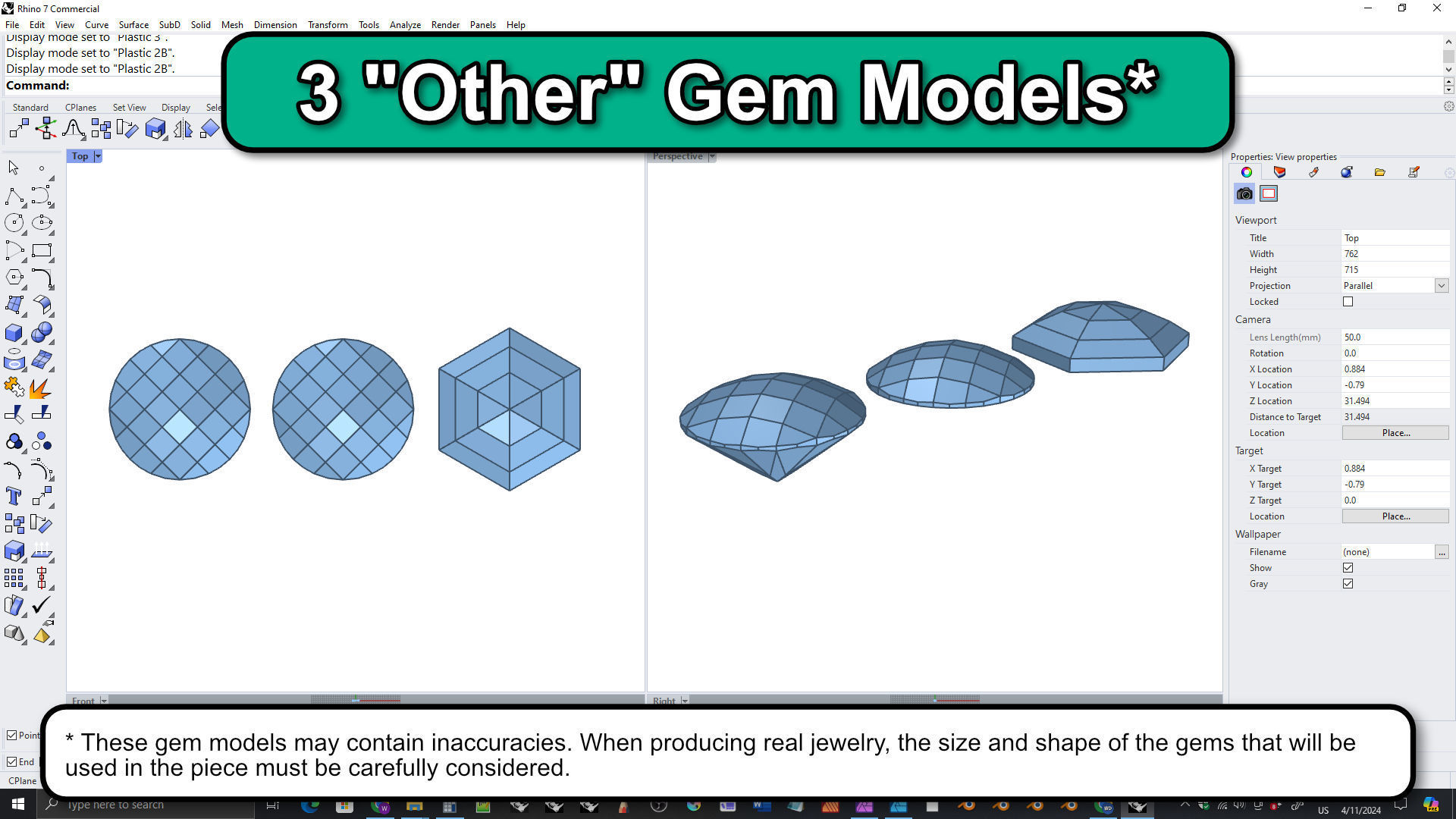 Rhino Gem Library 3D model_4