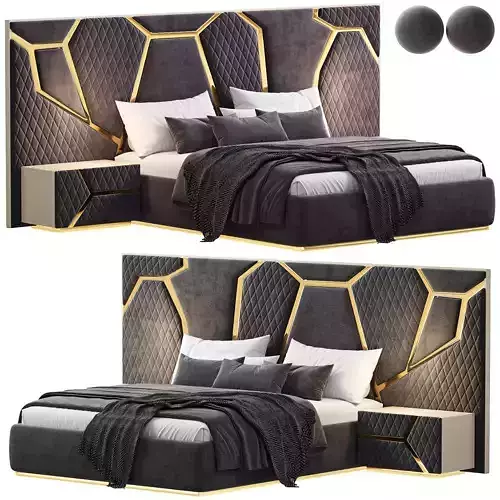  Alberto Modern Bed By Evgor 3D model