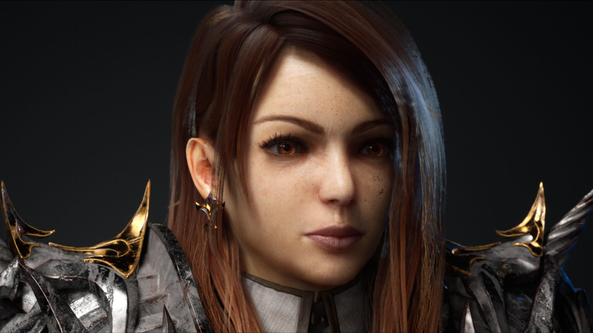 Girl Knight Low-poly 3D model_3