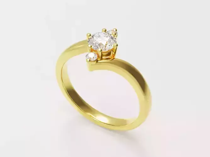 simple engagement ring