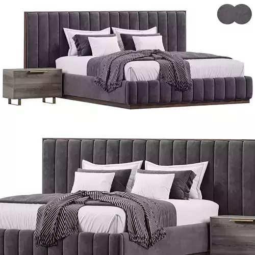 VOGUE KINGSIZE BED BY ATMACHA COLLECTION 3D model
