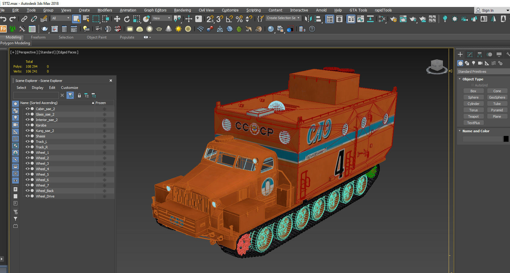 Kharkovchanka-2 Soviet Antarctic Cruisers STT  3D model_17