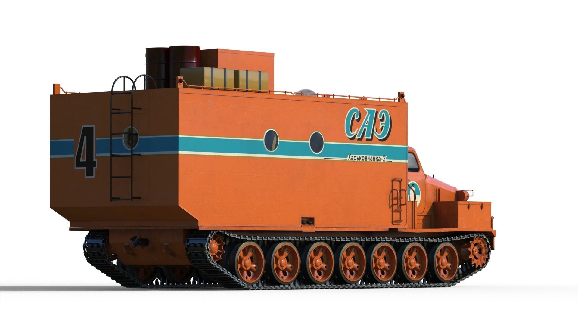 Kharkovchanka-2 Soviet Antarctic Cruisers STT  3D model_12