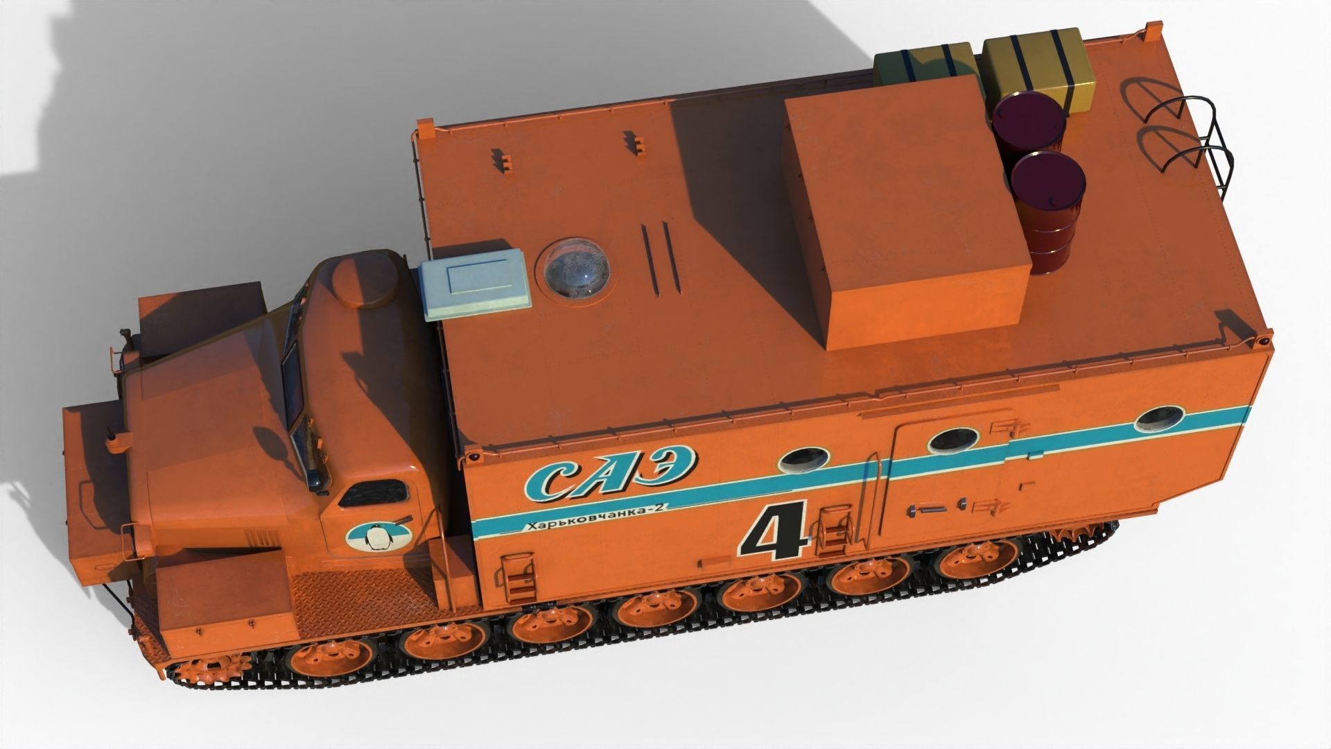 Kharkovchanka-2 Soviet Antarctic Cruisers STT  3D model_6