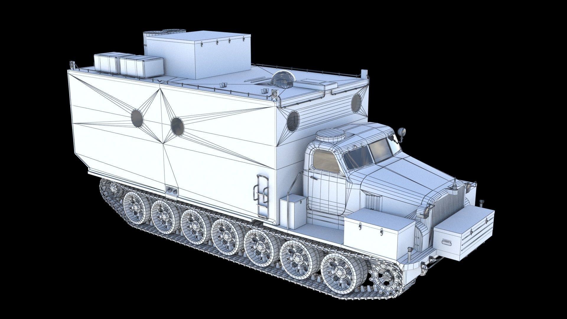 Kharkovchanka-2 Soviet Antarctic Cruisers STT  3D model_19