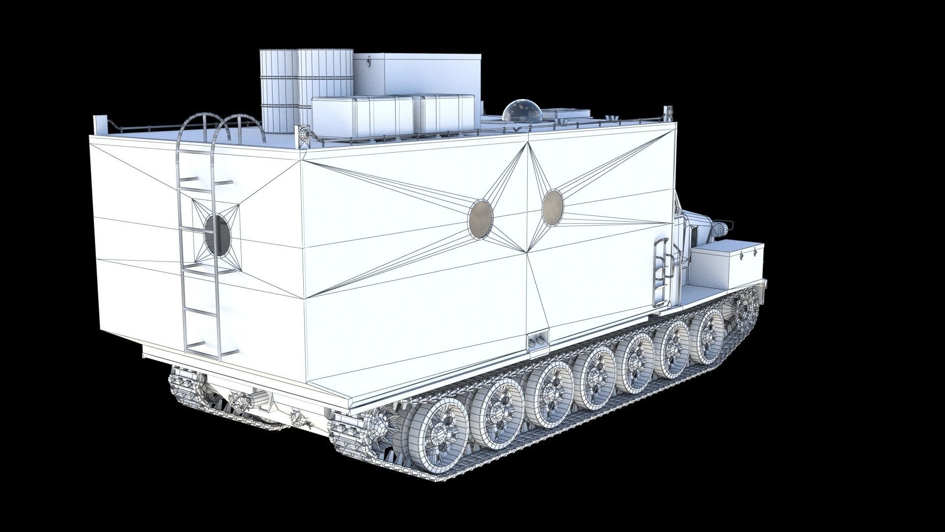 Kharkovchanka-2 Soviet Antarctic Cruisers STT  3D model_20