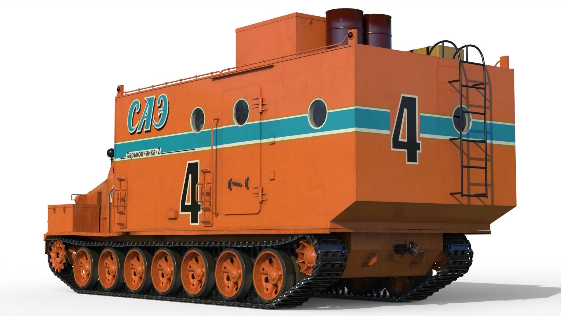 Kharkovchanka-2 Soviet Antarctic Cruisers STT  3D model_4