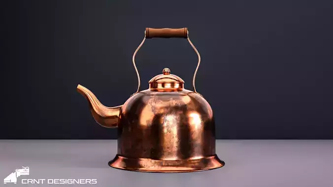 Traditional Tea Kettle 3D Model 3D model