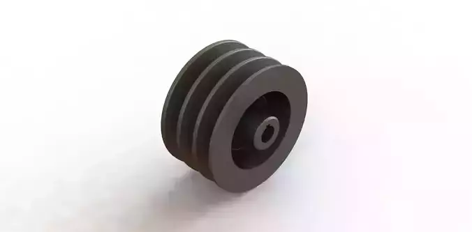 Polia Para Correias Pulley for V Belts dia 157 x 82 mm