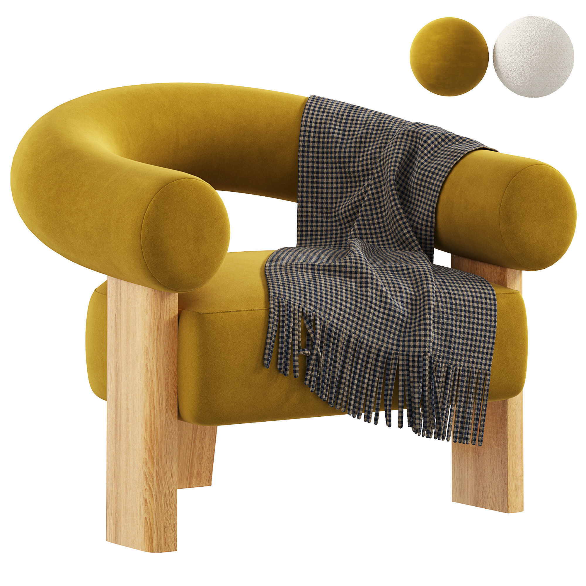 OSMA ARMCHAIR by nohohome 3D model_1