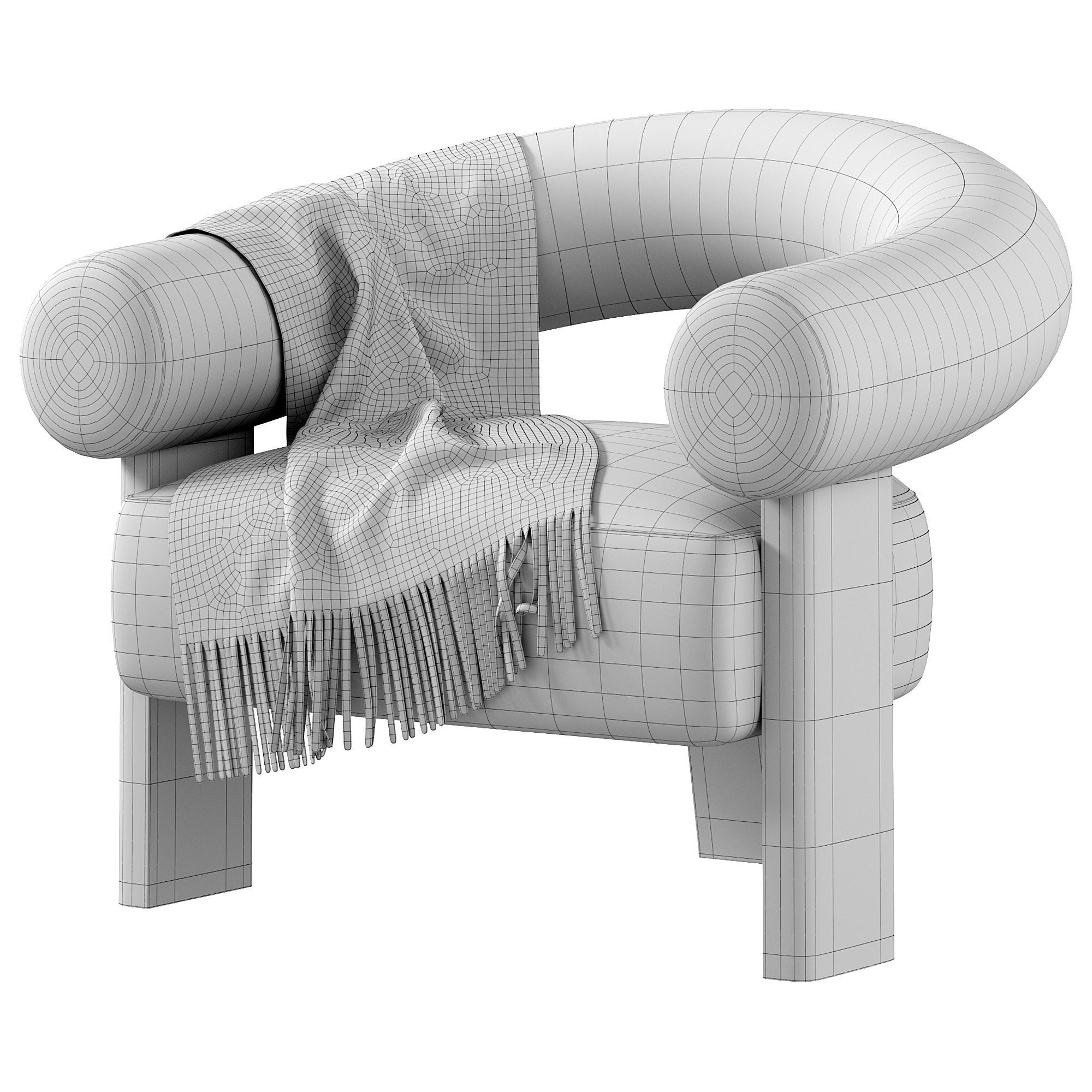 OSMA ARMCHAIR by nohohome 3D model_2