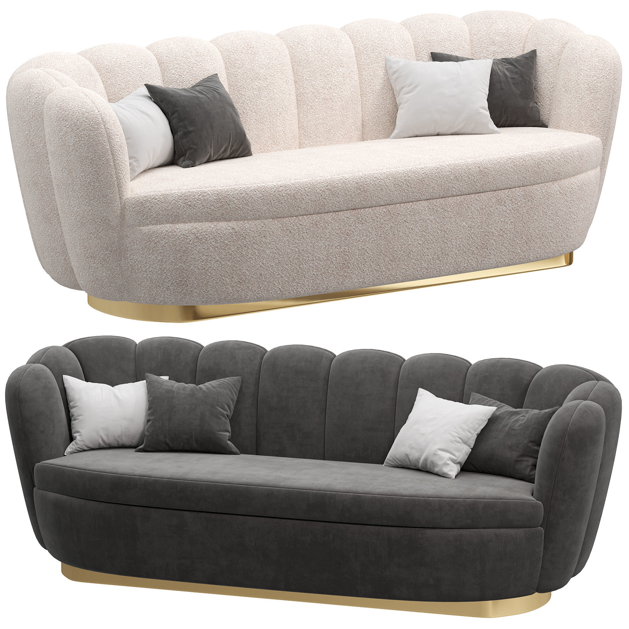 Mirage Sofa by LUXDECO 3D model_1