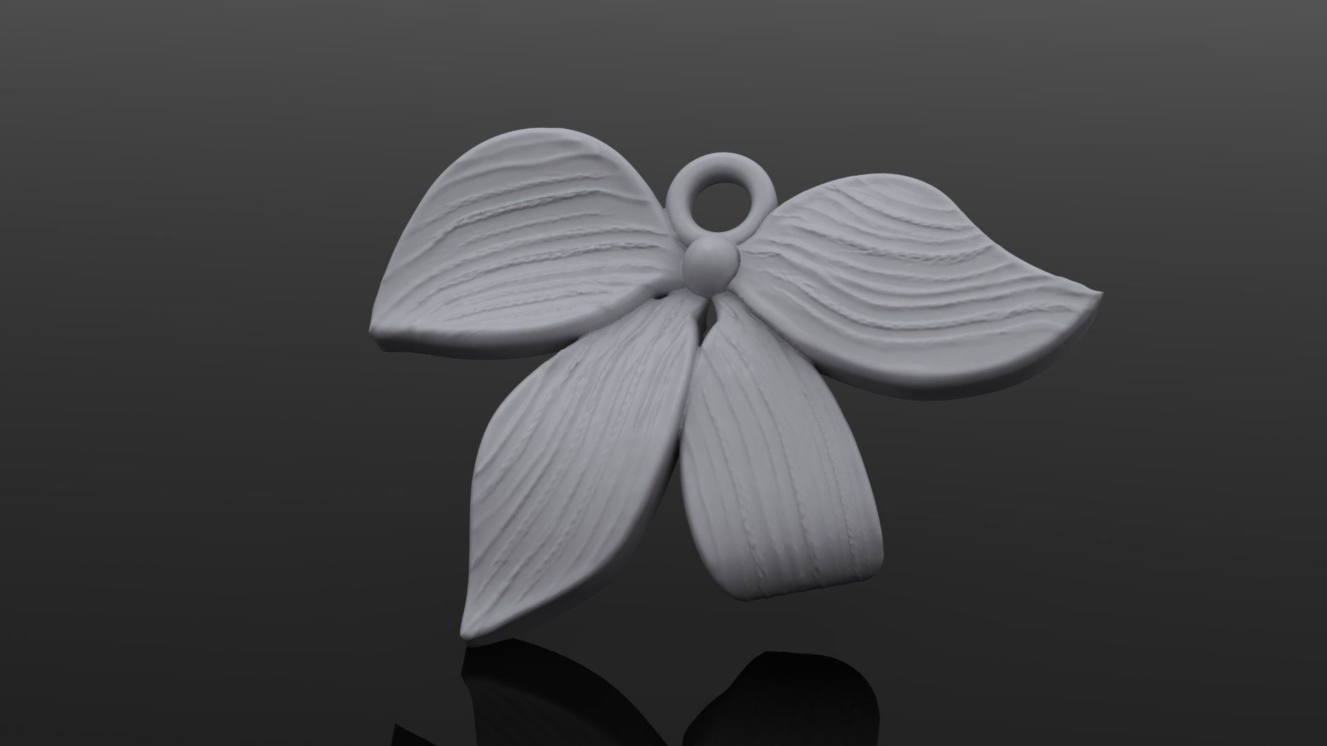hanging flowers 3D print model_2