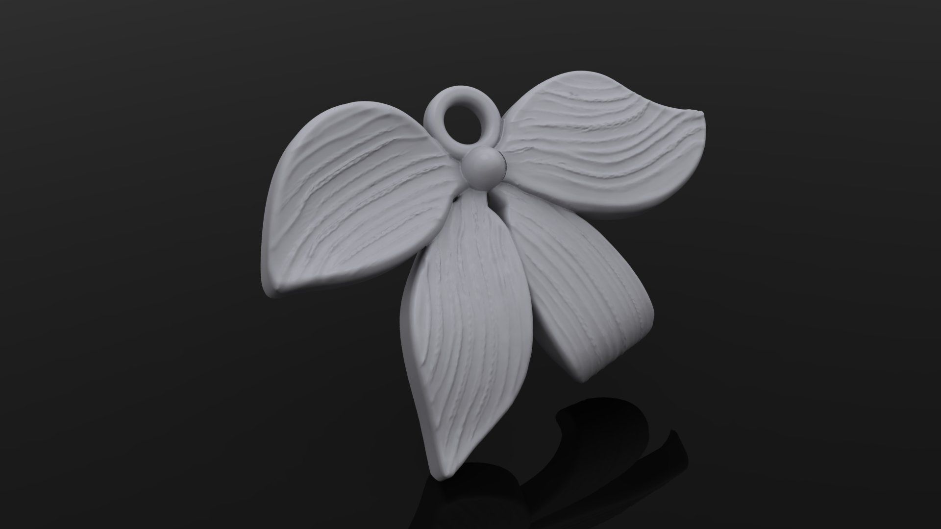 hanging flowers 3D print model_3