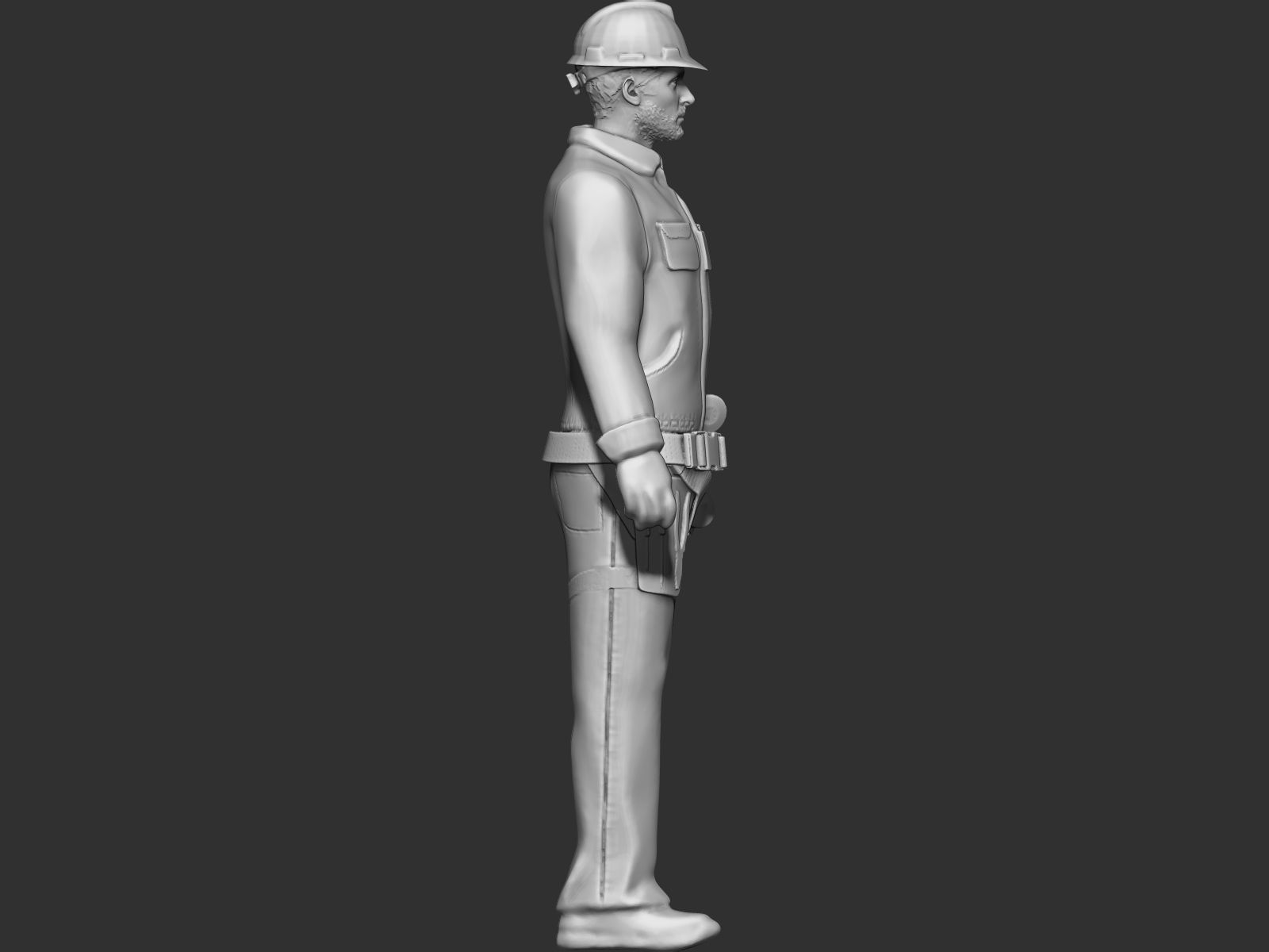 Worker 3D print model_3