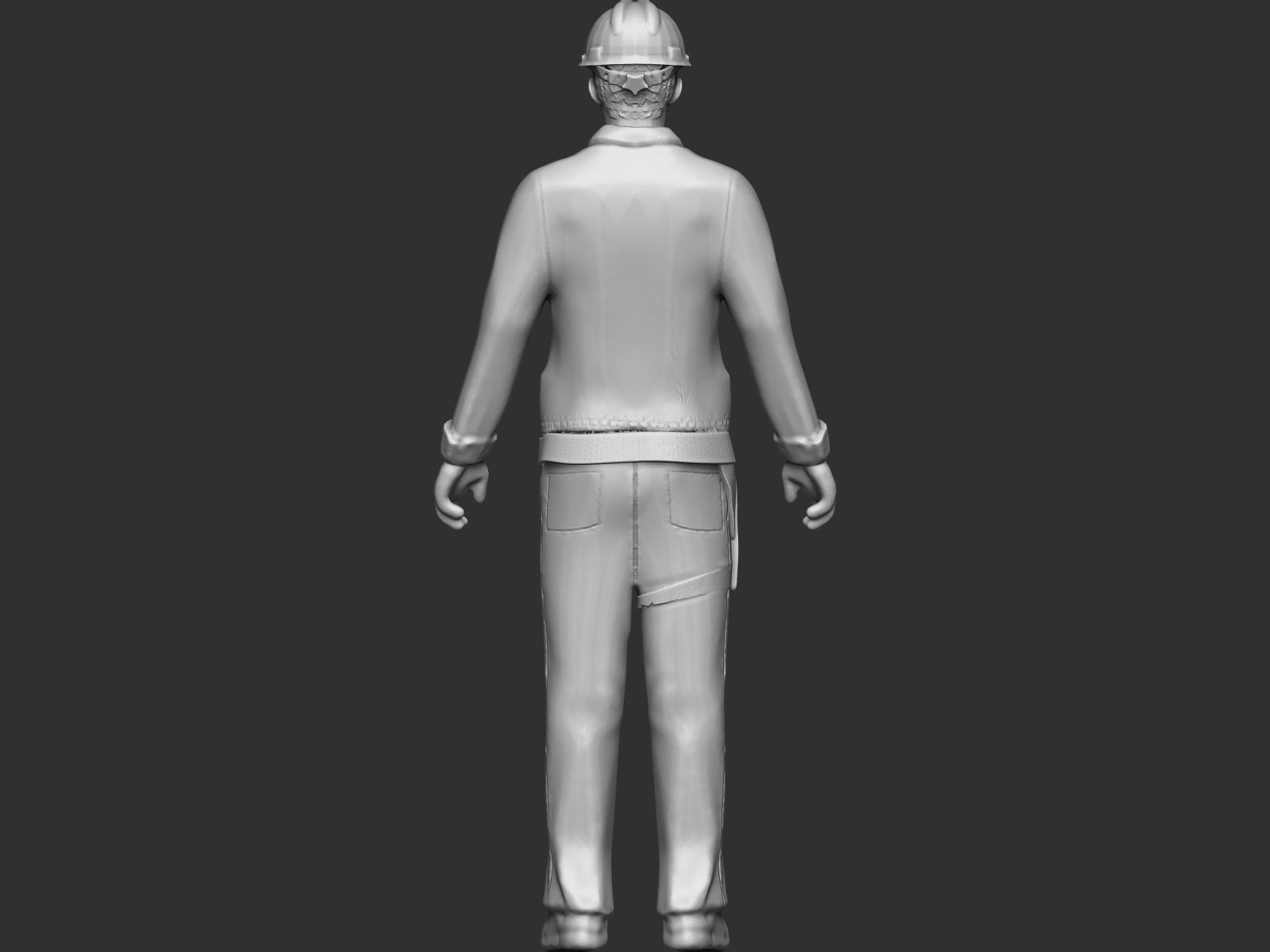 Worker 3D print model_2