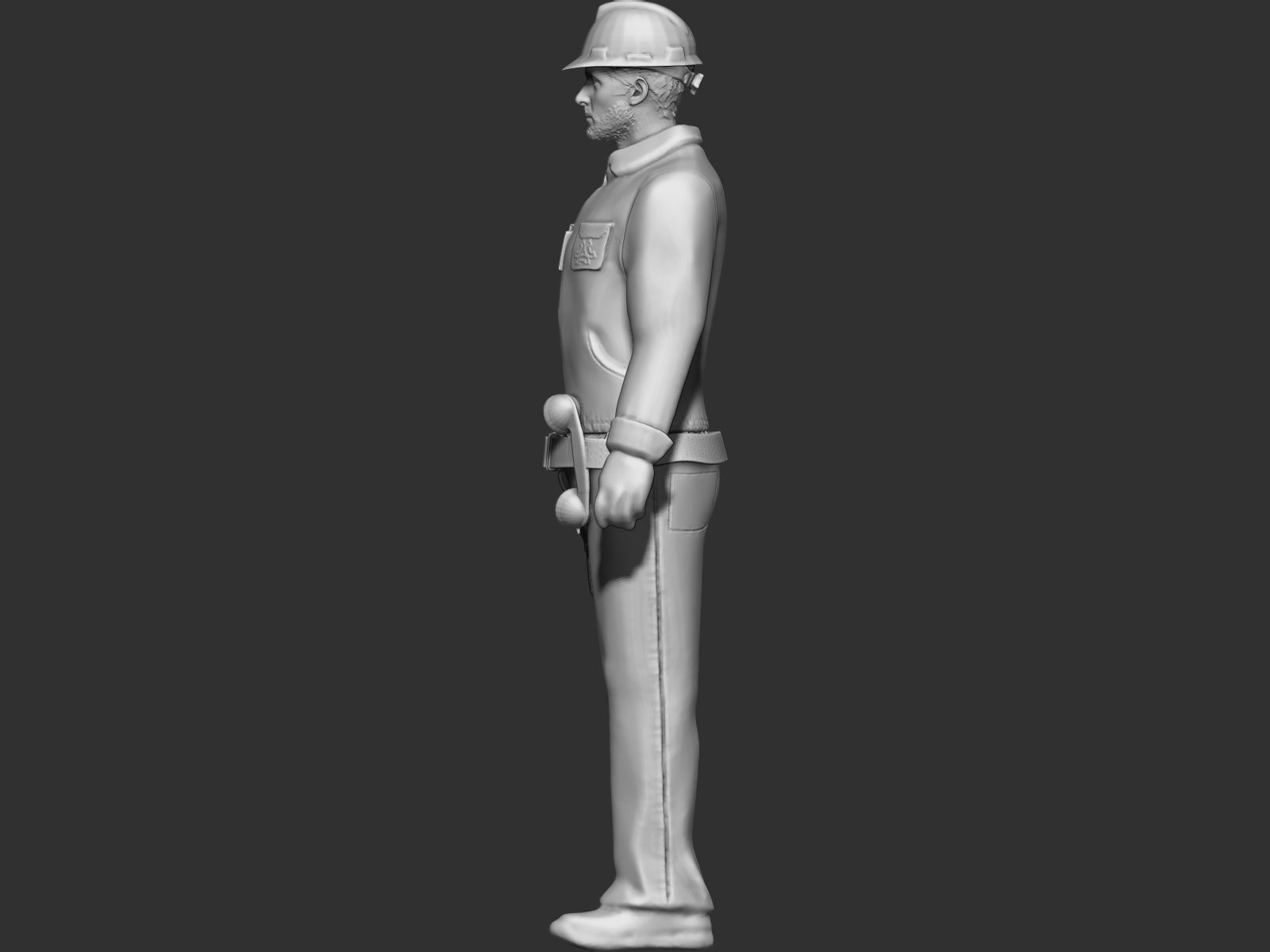 Worker 3D print model_1