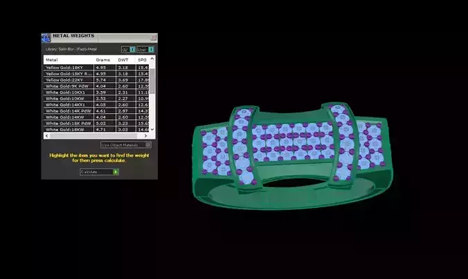   Gents Diamond Ring 3dm stl etails 3D Model Collection