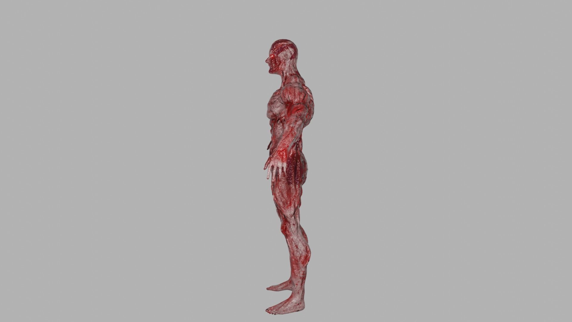 Buffed Mutant Low-poly 3D model_3