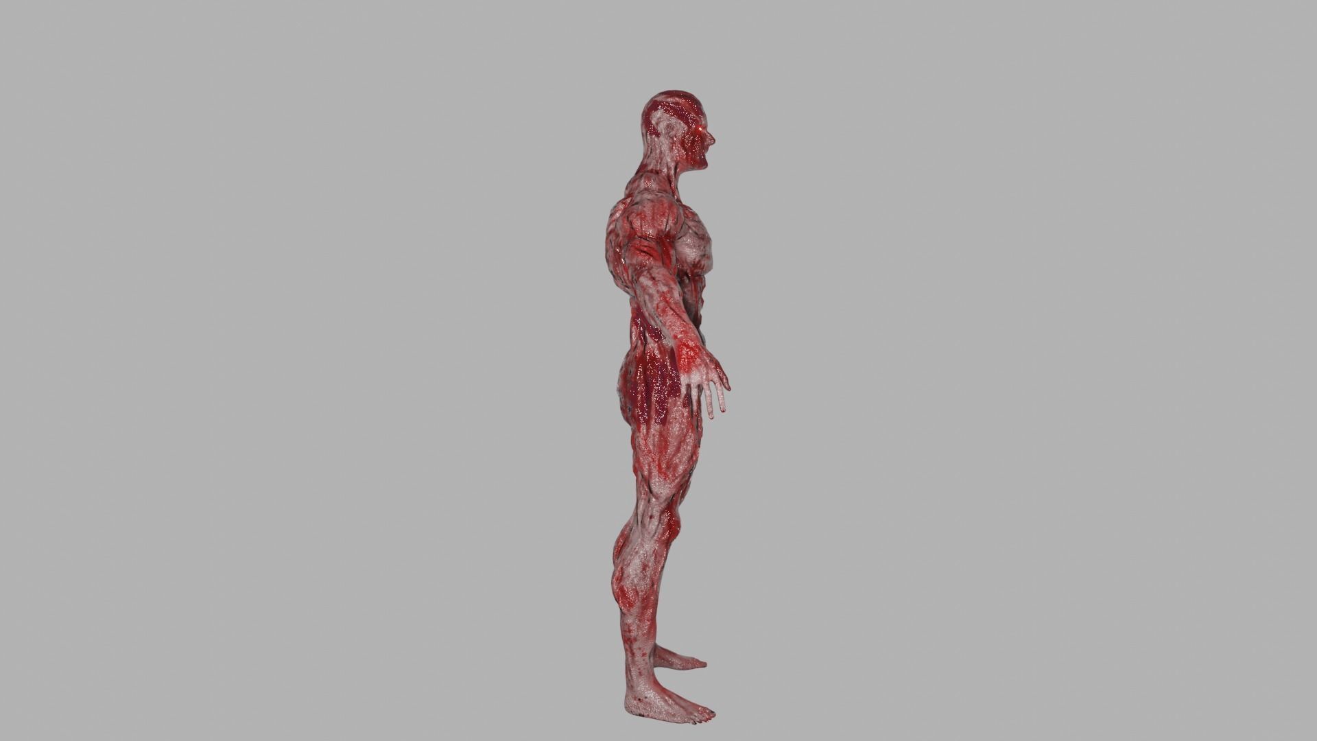 Buffed Mutant Low-poly 3D model_2