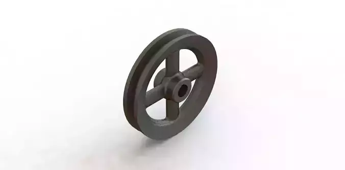 Polia para Cabo de Aco Steel Cable Pulley dia 133 x 23 mm