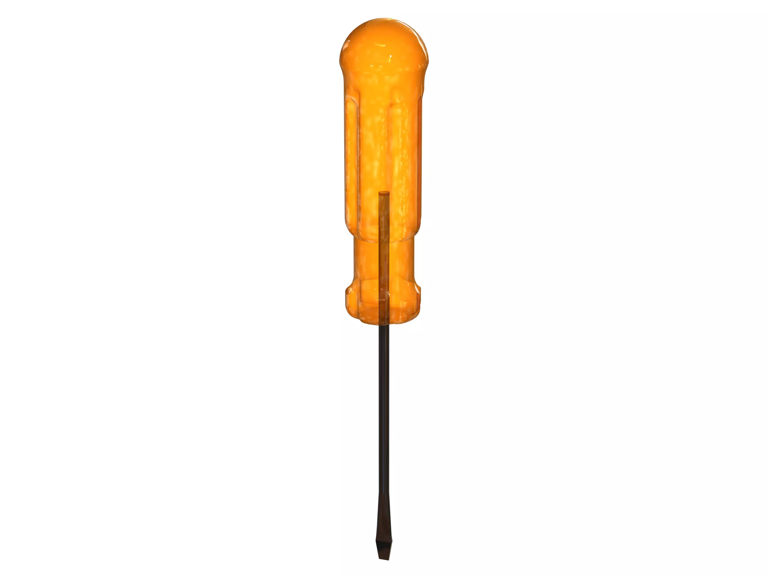 Flat Tip Screw Driver 2mm x 130mm Overall 3D model_0