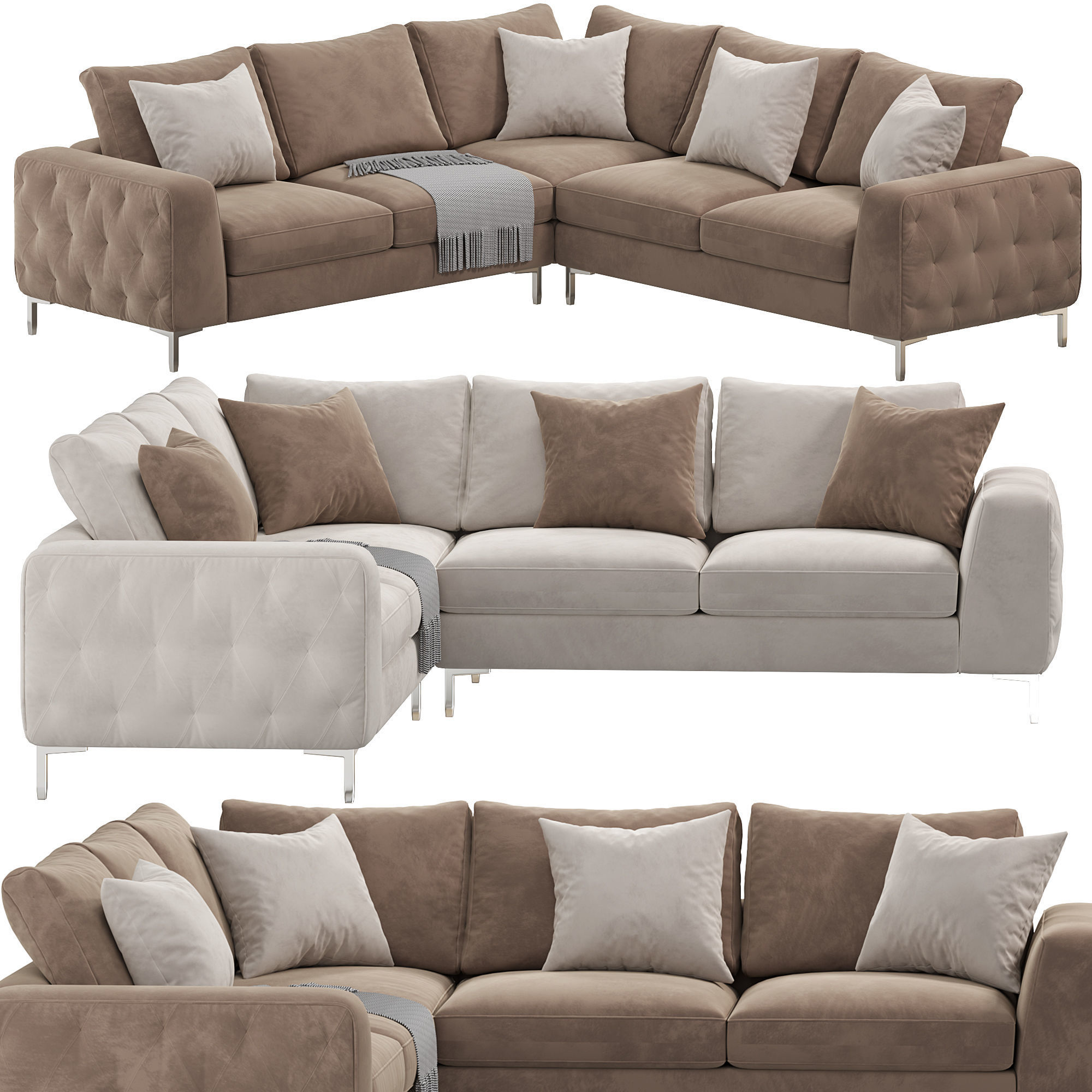 The Sofology Rococo sofa by sofology 3D model_1