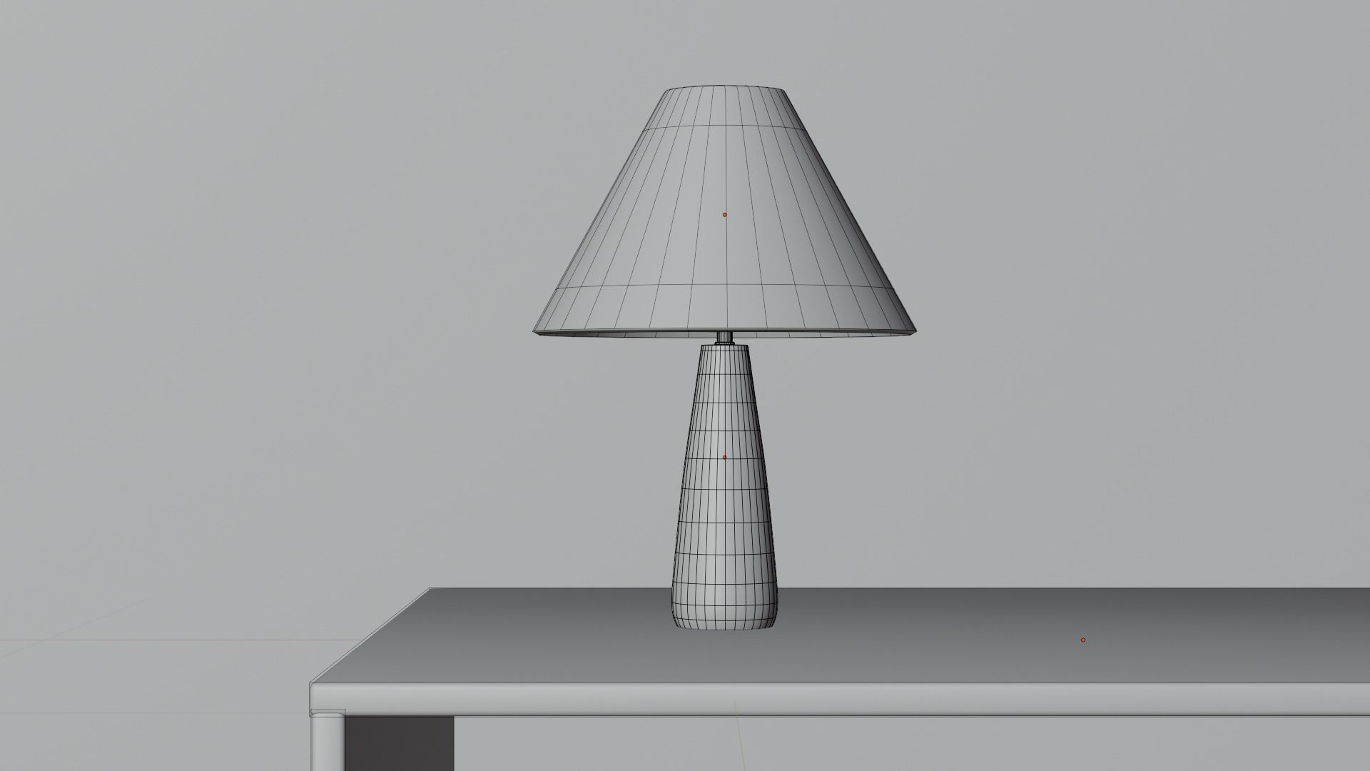 Polar Black Table Lamp 3D model_3