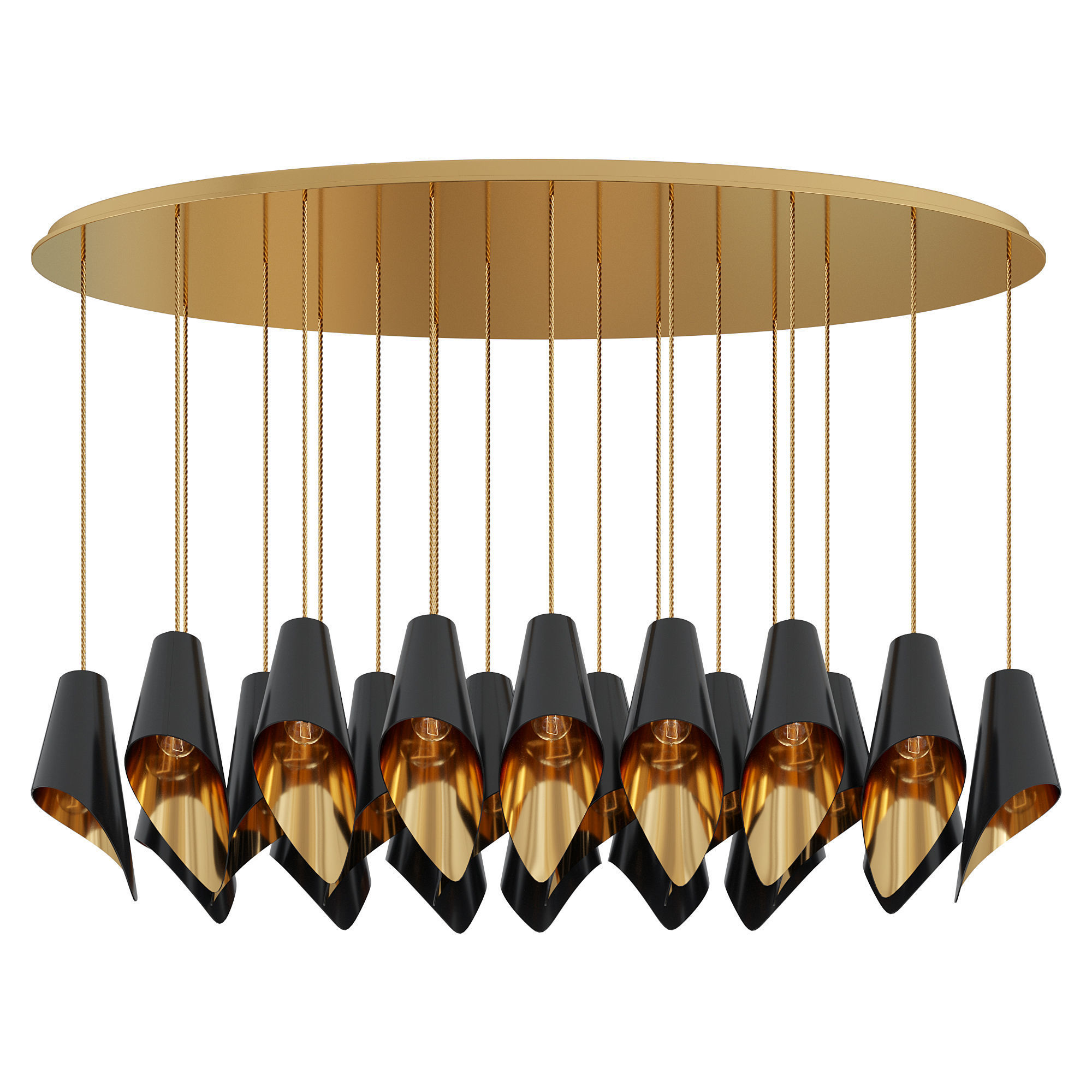 Arc 25 Chandelier by Luxdeco 3D model_1