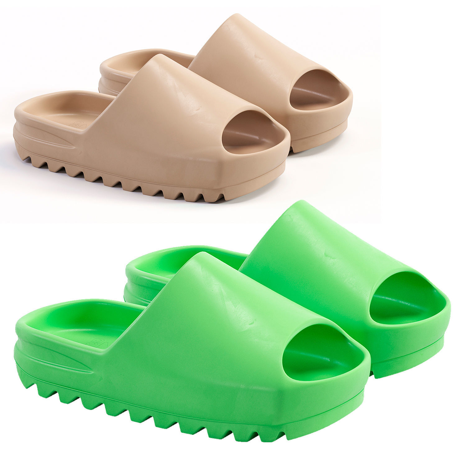 adidas yeezy slides resin 3D model_1