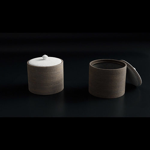 Ceramic Cup Low-poly 3D model